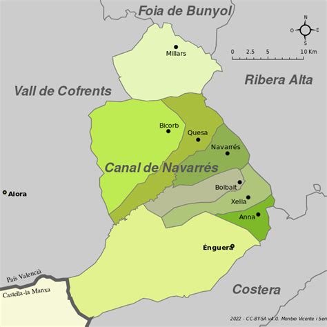 ملف Mapa de la Canal de Navarrés svg المعرفة