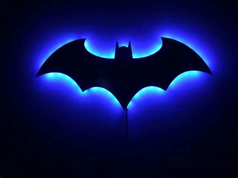 Batman 3D Night Light Led Wall Lamp Batman Symbol Creative Novelty RGB ...