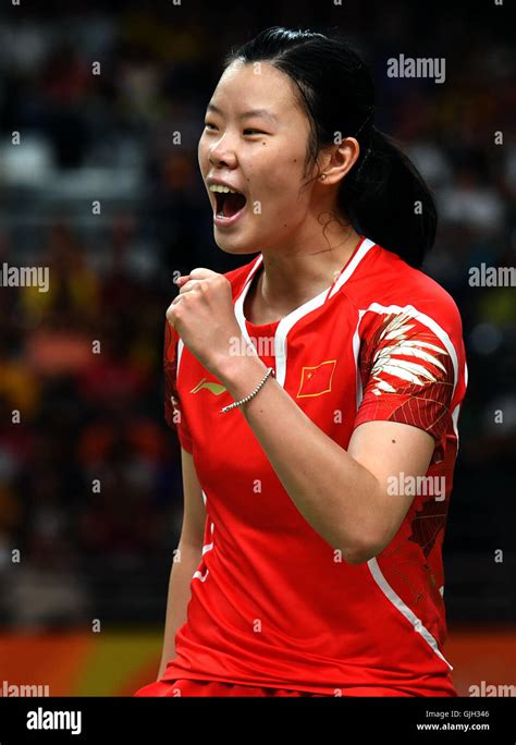 Rio De Janeiro Brazil 16th Aug 2016 China S Li Xuerui Celebrates