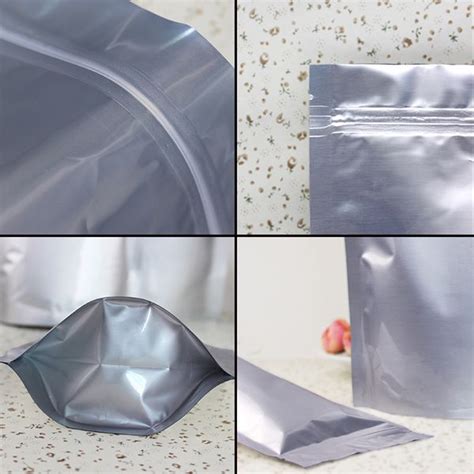 2021 Aluminum Foil Bags Zip Lock Pouch Mylar Plastic Resealable Stand