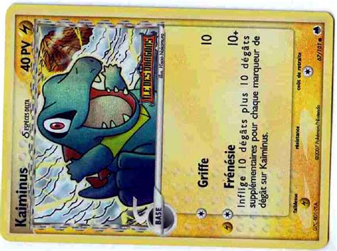 Kaiminus Ex Ile Des Dragons Carte Pokemon