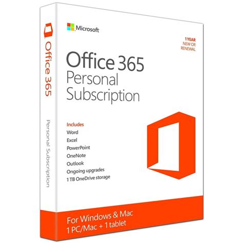 Licencia Microsoft Office 365 Personal Suscripcion 12 Meses