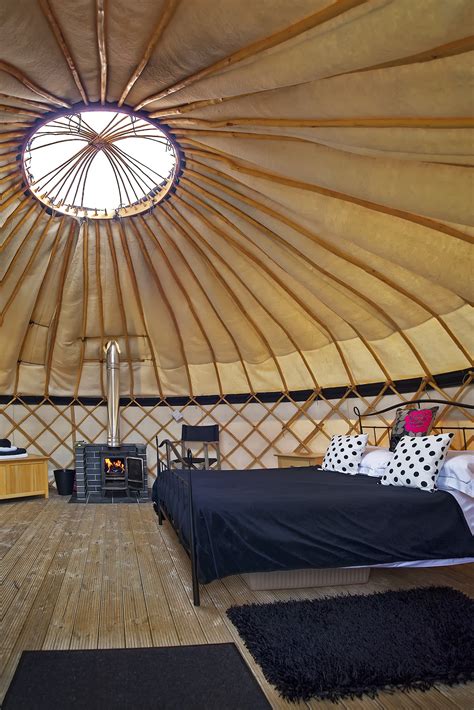 Luxury Glamping In Comfortable Yurts In Cornwall Real Beds Crisp Linens