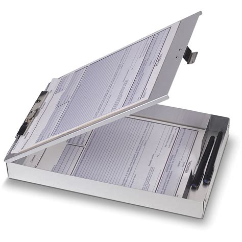 Aluminum Clipboard With Storage - Bios Pics