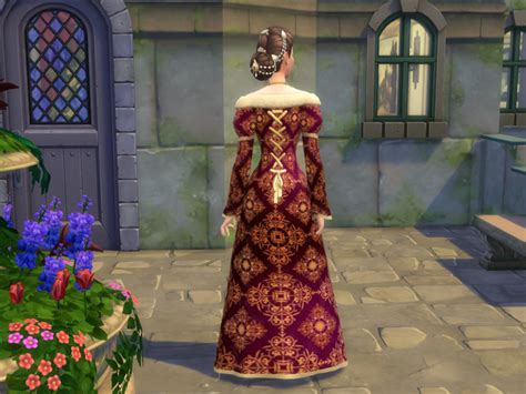 The Sims Resource Get Famous Queen Gown Recolor