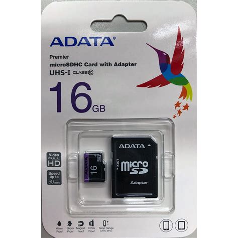 威剛 Adata Micro Sdhc Premier Uhs I C10 16gb 32gb 64g 128g 記憶卡 蝦皮購物