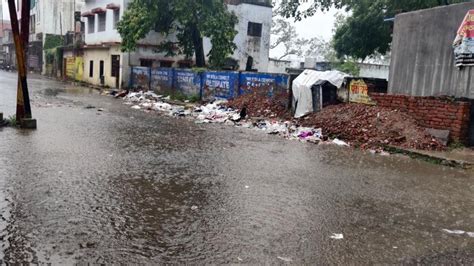 Heavy Rain Throws Life Out Of Gear In Ups Ghazipur Downpour Expected