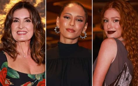 Veja looks de Fátima Bernardes Taís Araujo e Marina Ruy Barbosa no