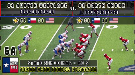 1 Austin Westlake USA 9 Vs 2 North Shore USA 8 Football