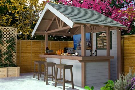 How To Build A Diy Outdoor Bar With A Roof Thediyplan