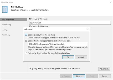 Step 3 Specify Advanced NFS File Share Settings User Guide For