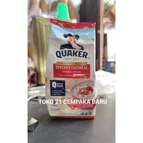 Jual Quaker Instant Oatmeal Merah Refill Gram Oats Gandum Murah