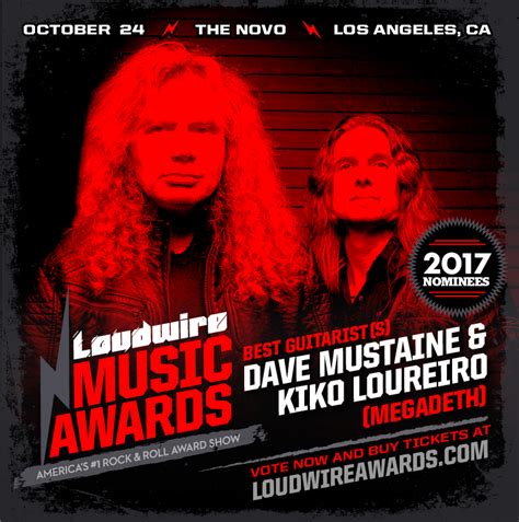 Dave And Kiko Nominated For Best Guitarists At Loudwire Awards Megadeth Cyber Army