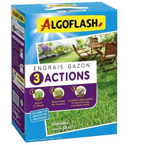 Engrais Gazon Algoflash Naturasol Actions Kg