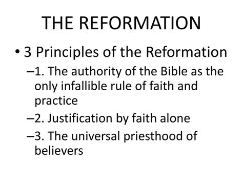 Church History The Reformation Ppt Download