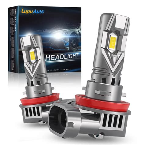 2Pcs LED H11 9006 HB4 LED Headlight With Fan Single Copper Tube Canbus