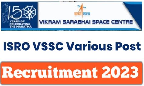 ISRO VSSC Technician Recruitment 2023 Notification And Apply Online