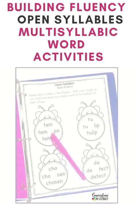 Open Syllable Multisyllabic Words