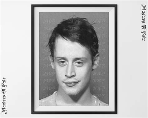 Macaulay Culkin Celebrity Mugshot Poster Remastered Mug Masters Of Fate