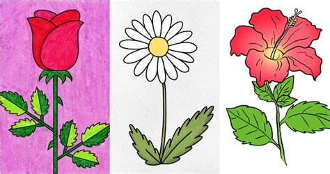 Easy Flower Drawing Ideas Infoupdate Org