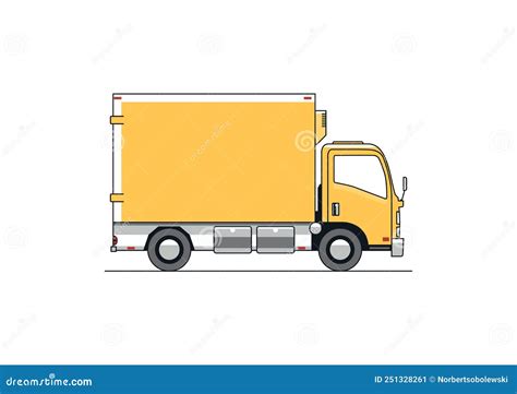 Medium Duty Car Hauler Truck Vehicle Icon Cartoon Vector