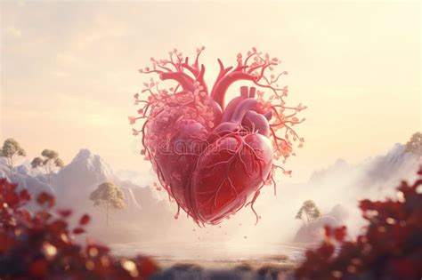 Inspirational Heart Health Awareness Campaigns Stock Illustration