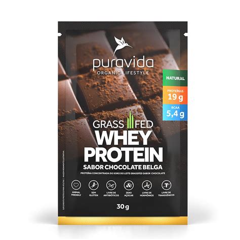 Suplementos Sach Whey Protein Puravida G Sabor Chocolate Belga