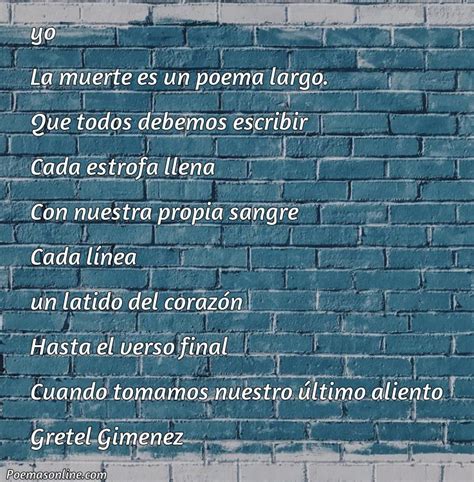 Cinco Poemas Largo Sobre La Muerte Poemas Online