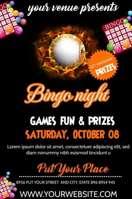 Bingo Night Party Invitation Template Postermywall