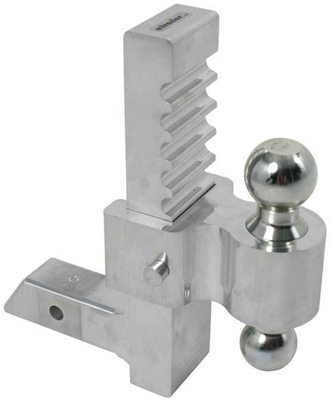 Rapid Hitch Adjustable Aluminum Ball Mount Kit W 2 Zinc Balls 10