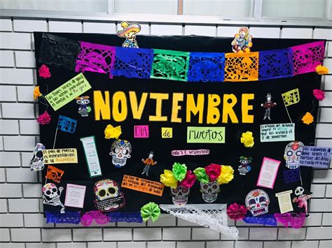 Peri Dico Mural D A De Muertos Noviembre Periodico Mural Noviembre