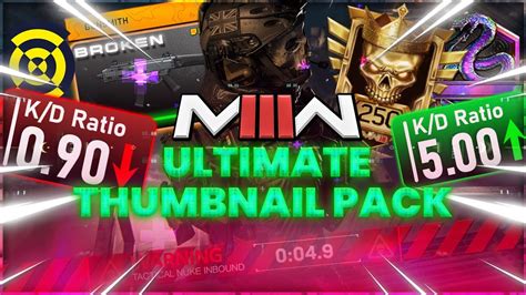 Warzone 3 And Mw3 Rebirth Island Ultimate Thumbnail Pack Psd Gfx