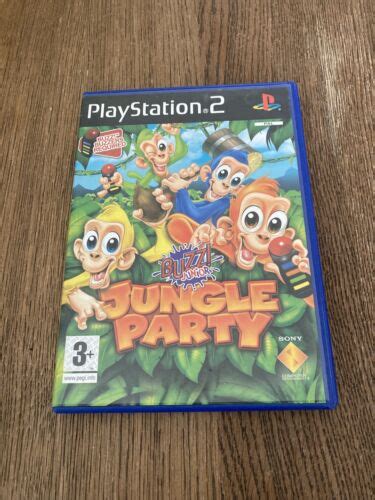 Buzz Junior Jungle Party Ps2 Playstation 2 Game Pal Complete With