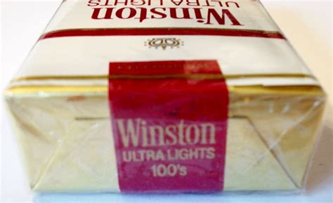 Winston Ultra Lights 100s Vintage American Cigarette Pack