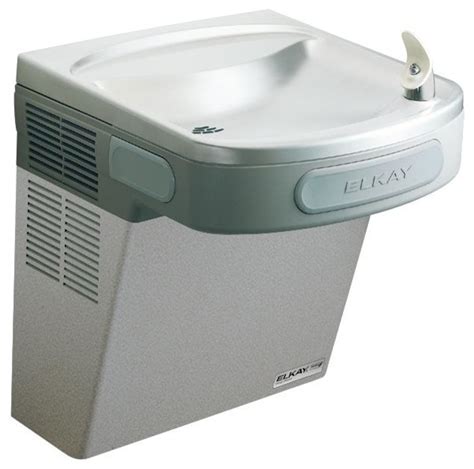 Elkay Cooler Wall Mount Greenspec Ada Non Filtered 8 Gph Light Gray Granite Hot Water