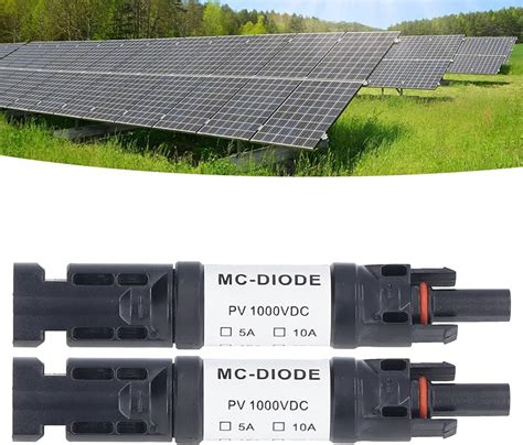 Ej Life MCD Lot de 2 Pièces de Connecteur PV Solaire 1000 V Diode Anti