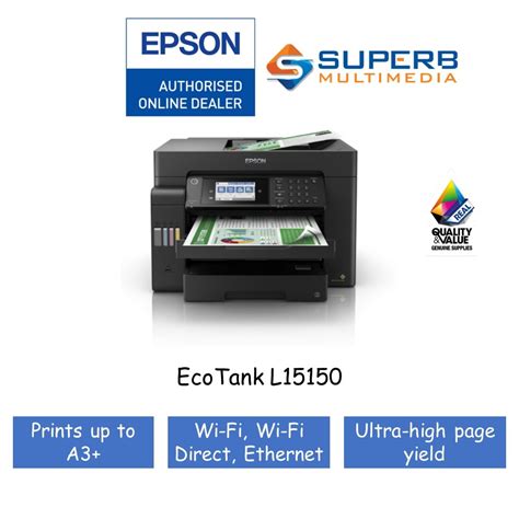 Epson Ecotank L15150 A3 Wi Fi Duplex All In One Ink Tank Printer [c11ch72502e1] Shopee Malaysia