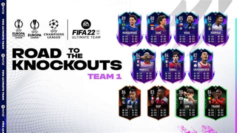 5 Best Fifa 22 Ultimate Team Road To The Knockouts Team 1 Cards