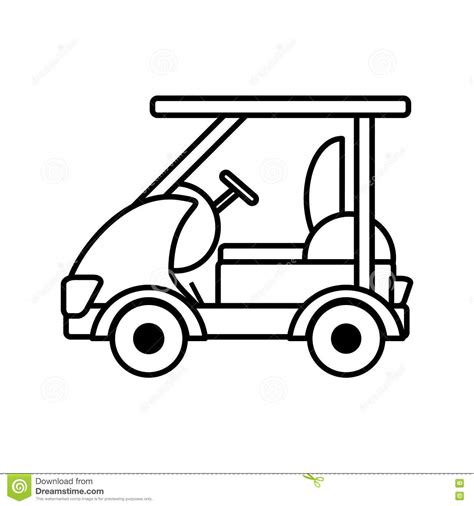 Golf Cart Isolated Icon Stock Vector Illustration Of Equipment 79044983