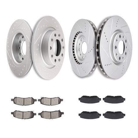 Eccpp Pcs Front Rear Discs Brake Rotors And Pcs Ceramic Disc Brake