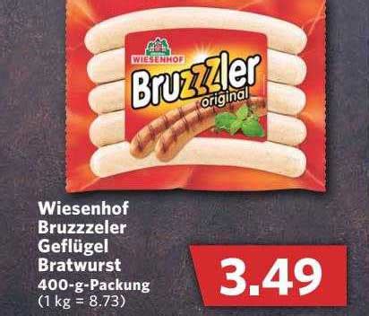 Wiesenhof Bruzzzeler Gefl Gel Bratwurst Angebot Bei Combi Markt