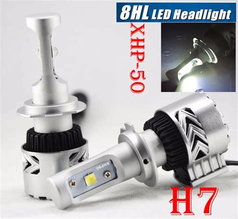 1 Set H7 80W 12000LM G8 LED Headlight Kit XHP 50 4LED SMD Chip Super