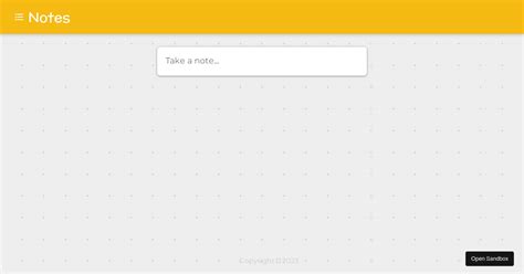 Imun9notesappusingreactcomponents Codesandbox