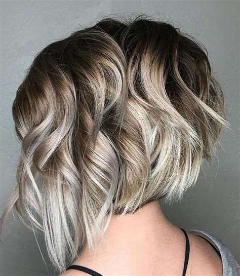 Asymmetrical Short Haircuts With Balayage Highlights 2018 2019 Page