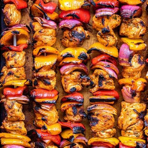 Grilled Chicken Fajita Skewers Recipe Runner