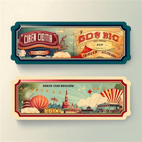 Un conjunto de entradas diseño 2d con marco de estilo vintage vector