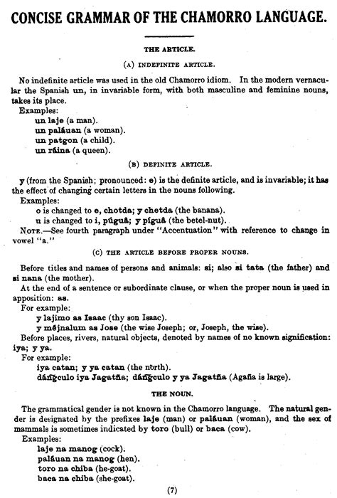 Dictionary And Grammar Of The Chamorro Language Of