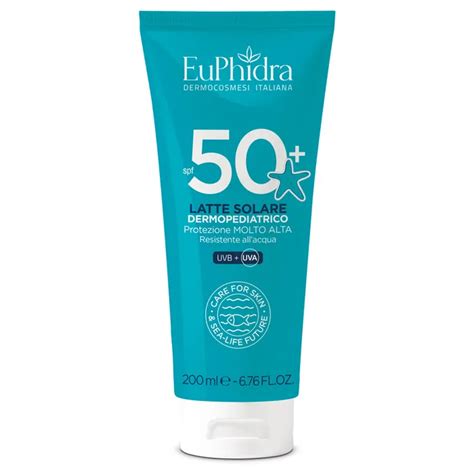 Euphidra Latte Solare Dermopediatrico SPF50 Tubo 200 Ml Più Medical