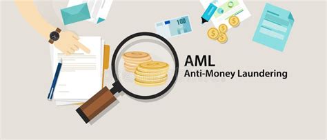 Aml Anti Money Laundering Cash Coin Transaction Company Stock Vector