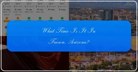 What Is Time In Tucson Arizona